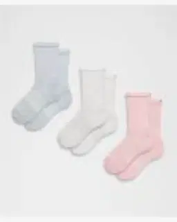 Lululemon Calcetines Altos Power Stride Unisexes Lote De 3 Hombre – 4/5