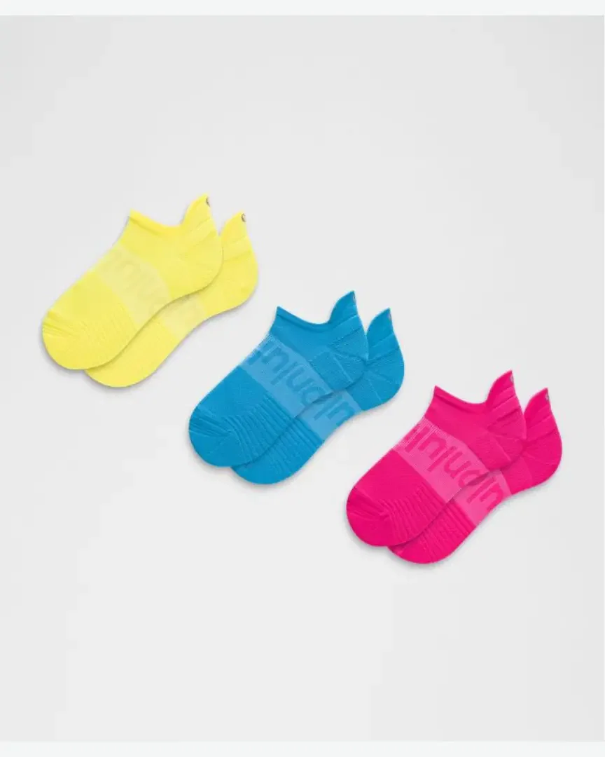Lululemon Calcetines Power Stride Unisexes Con Lengüeta Pack De 3 M
