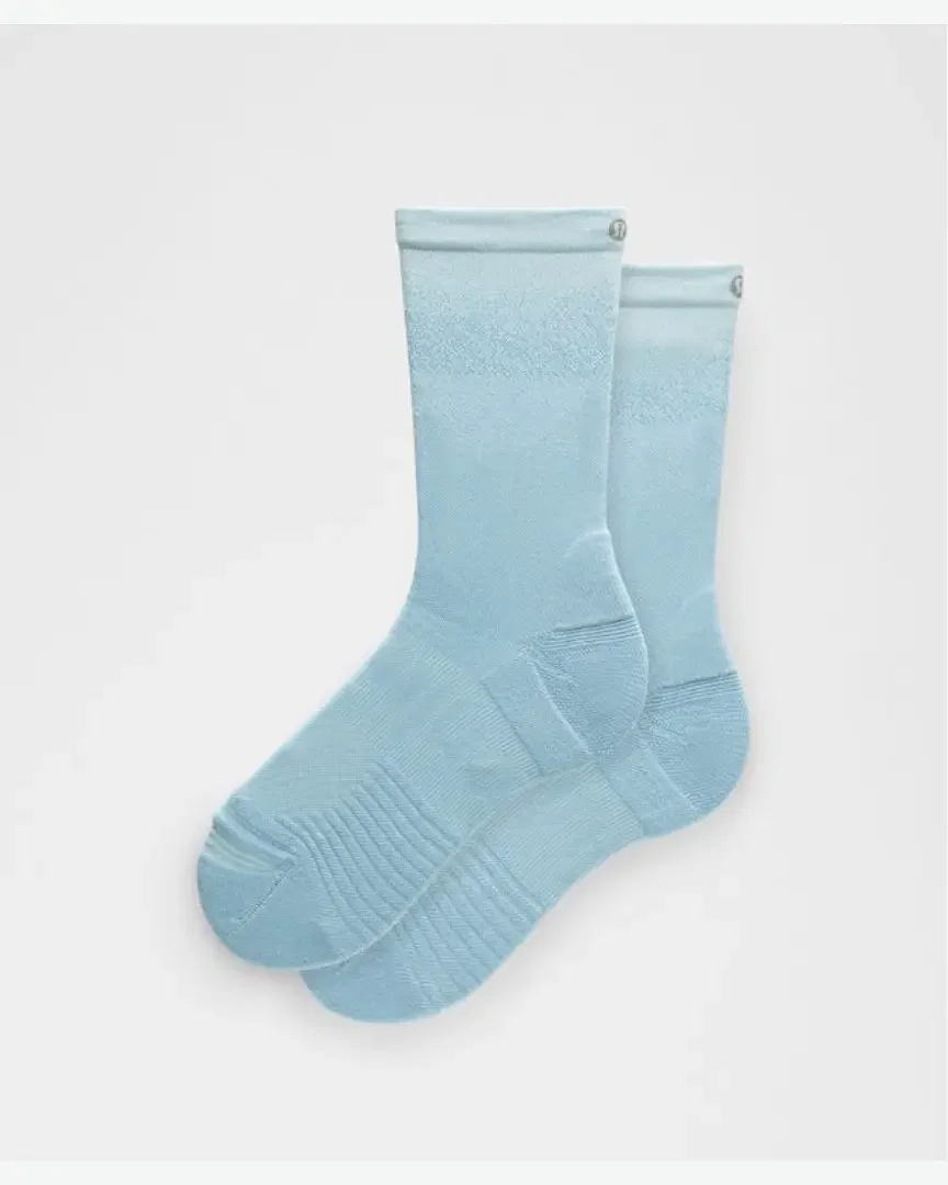 Lululemon Calcetines Power Stride Unisex Mi-altos Efecto Sombreado M