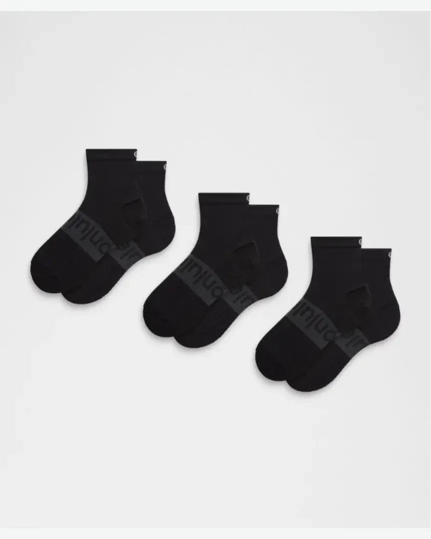 Lululemon Calcetines Unisexos Power Stride Trio Hombre