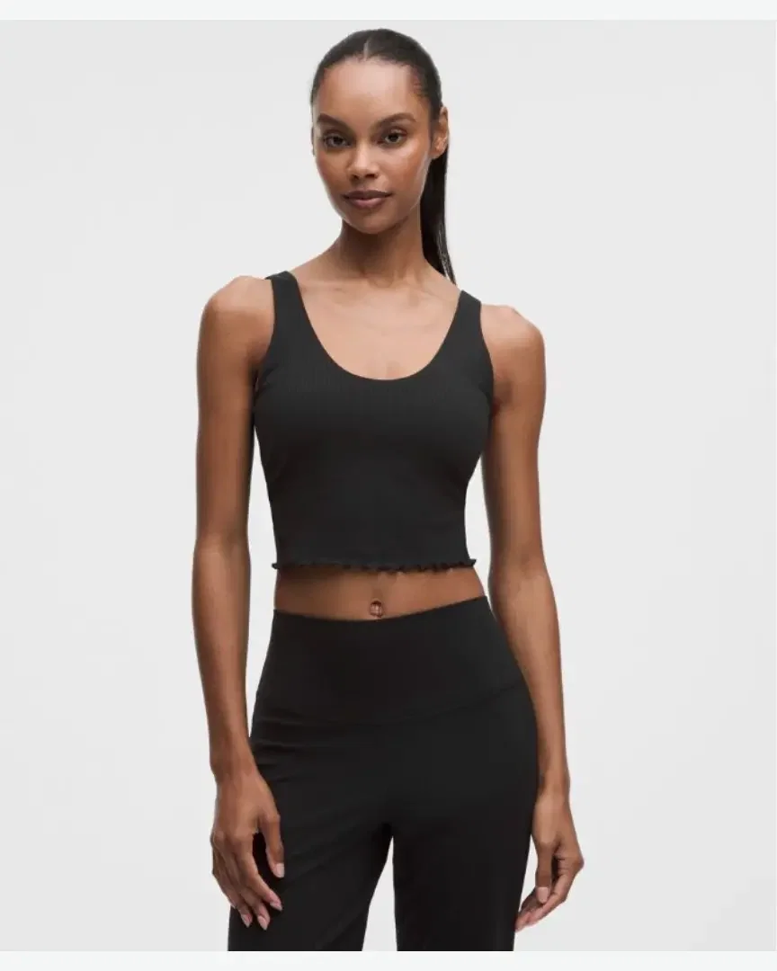 Lululemon Top Align Dobladillo Ondulado Soporte Ligero, Copas B/C Mujer