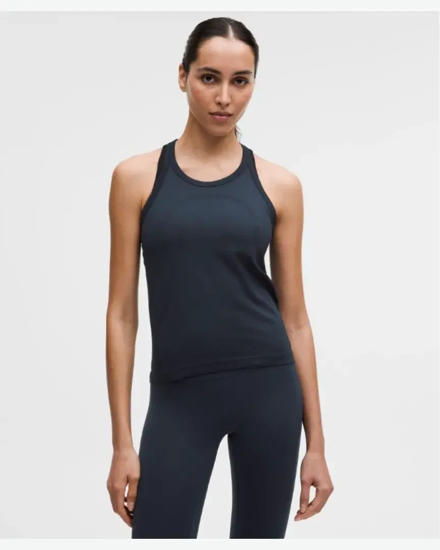 Lululemon Camiseta Sin Mangas Cuello Redondo Espalda Nadadora Swiftly Tech 2 Largo Talla Mujer