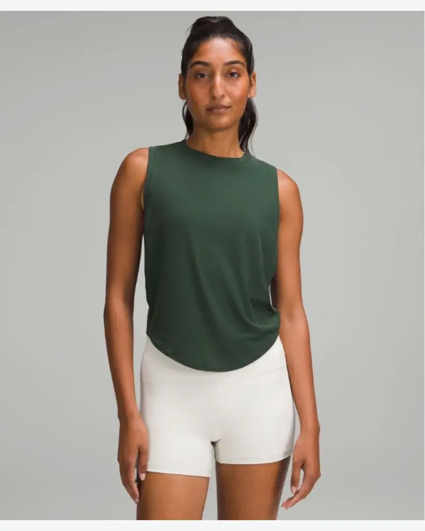 Lululemon Top Corto Cuello Redondo De Tejido Suave Mujer
