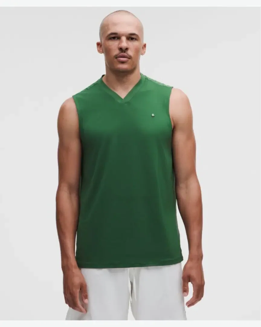 Lululemon Camiseta de Tenis con Bandas de Malla Hombre