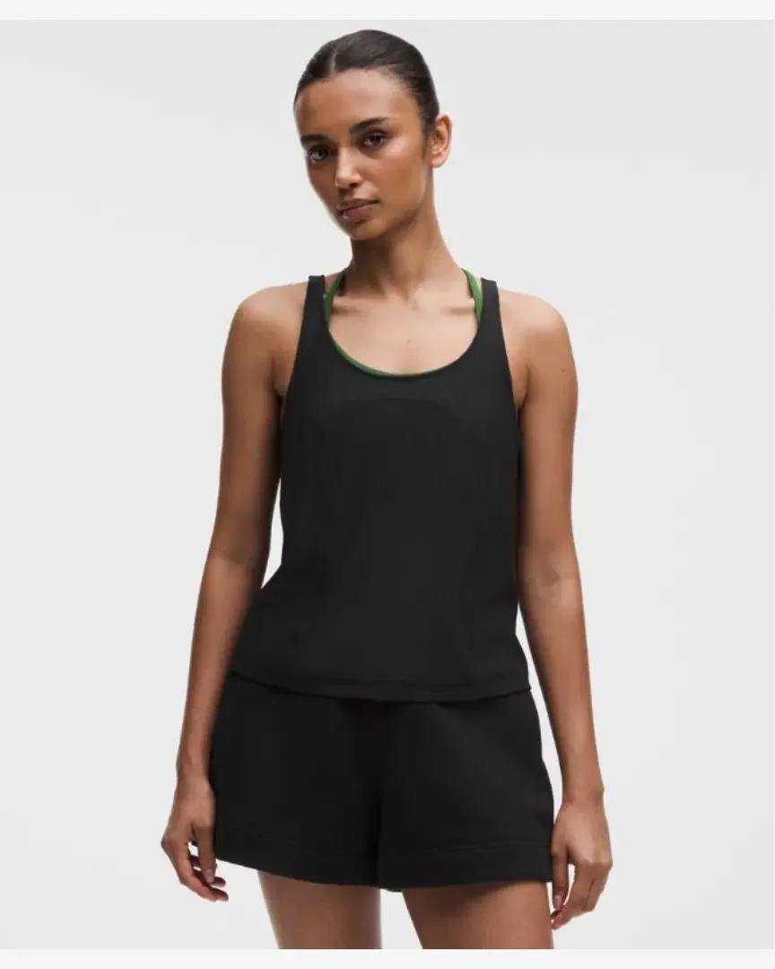 Lululemon Camiseta Sin Mangas Casual Elástica Mujer