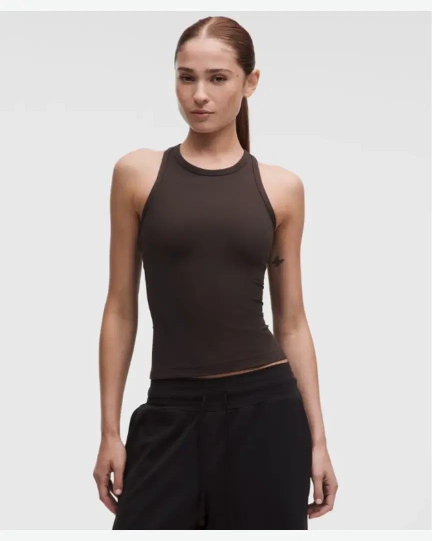 Lululemon Camiseta Tirantes Espalda Nadadora Align Largo Cintura Mujer