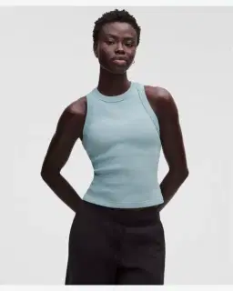 Lululemon Camiseta Sin Mangas de Algodón Grueso Acanalado Mujer – 1/5