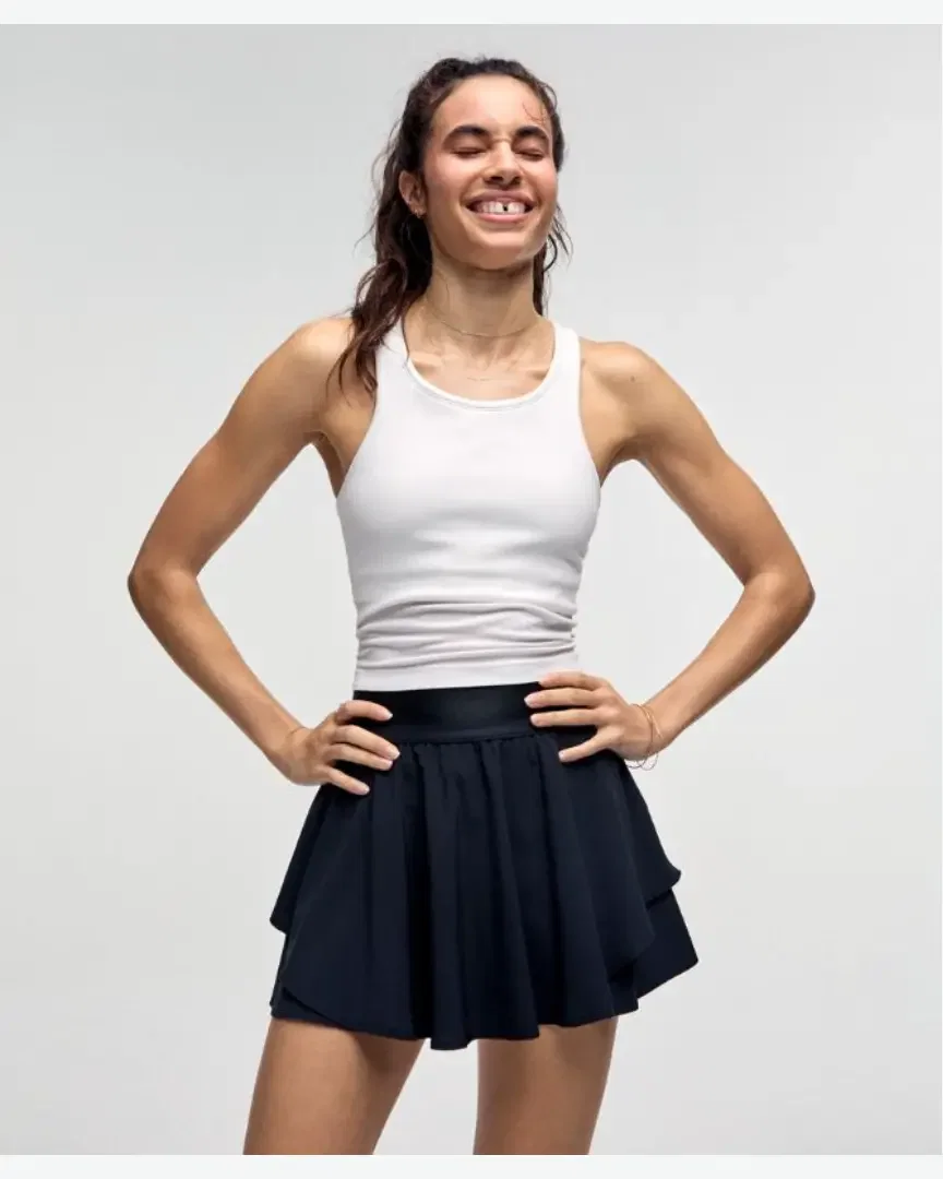Lululemon Top Ebb To Street Court Espalda Nadadora Soporte Ligero, Copas B/C Mujer