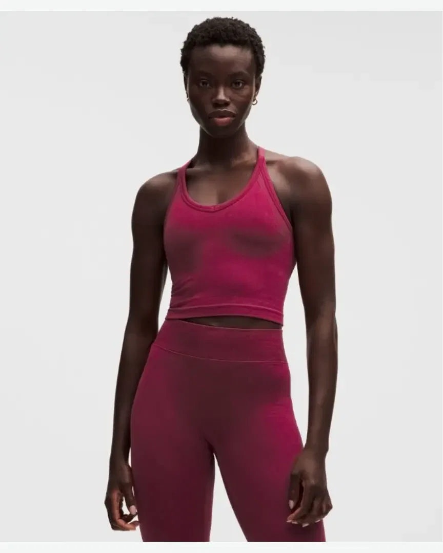 Lululemon Top de Entrenamiento Get Low de Espalda Cruzada Soporte Ligero, Copas B/C Mujer