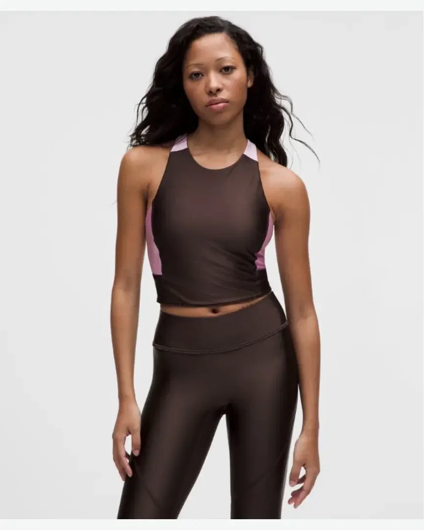Lululemon Top Ganni X Corto Con Volantes Mujer