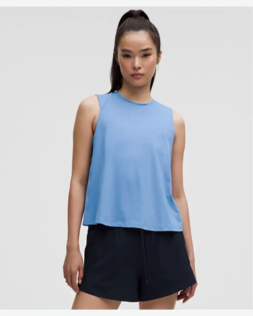 Lululemon Camiseta sin mangas Pace Crush con patrón de espalda cruzada Mujer