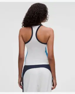 Lululemon Camiseta sin mangas Swiftly Tech 2 Con escote amplio Espalda nadadora Largo a la cintura Colourblock Mujer – 2/5