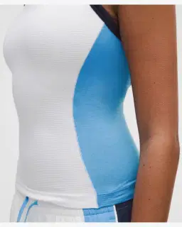 Lululemon Camiseta sin mangas Swiftly Tech 2 Con escote amplio Espalda nadadora Largo a la cintura Colourblock Mujer – 5/5