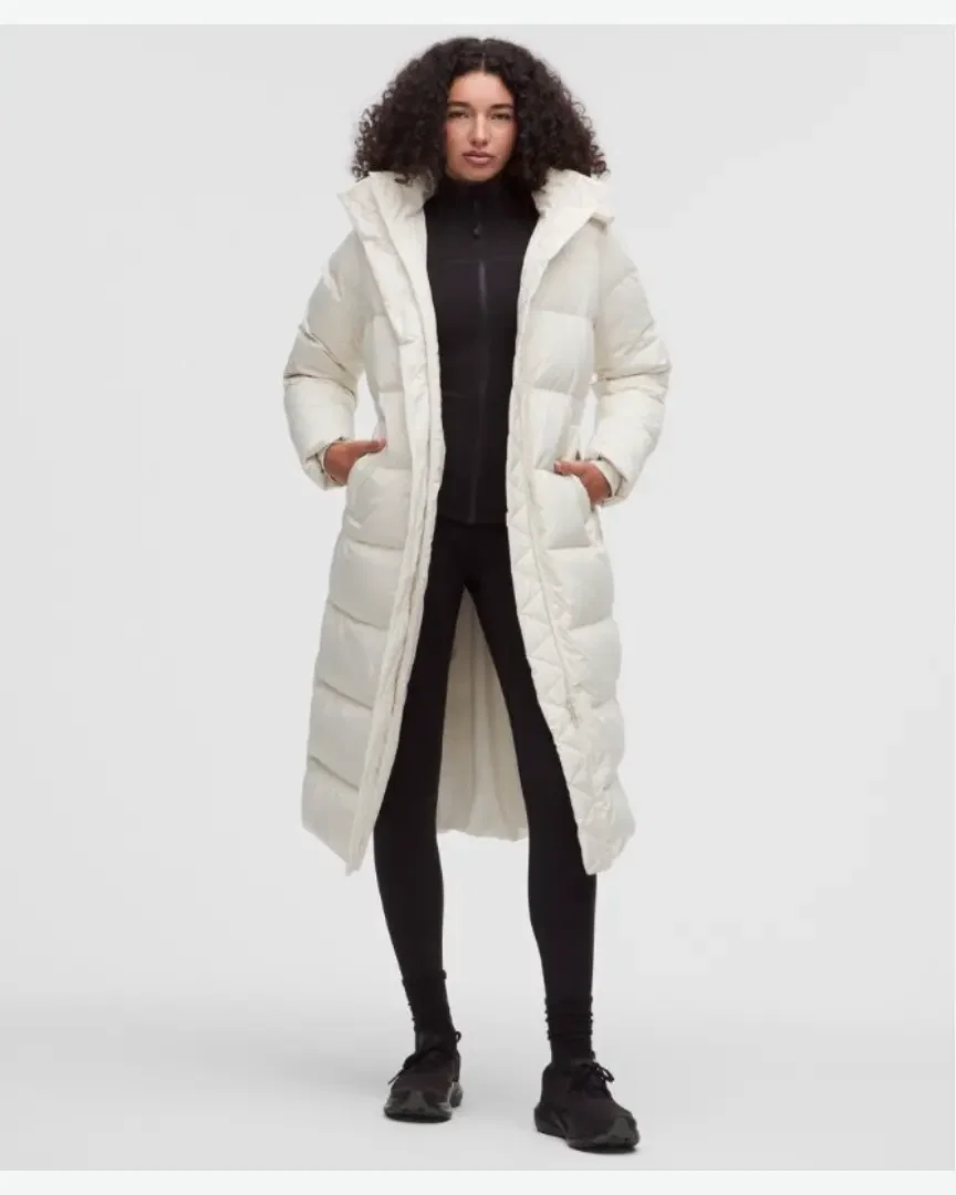 Lululemon Abrigo Largo Wunder Puff De Plumas Con Capacidad De Relleno 600 Cuin Mujer