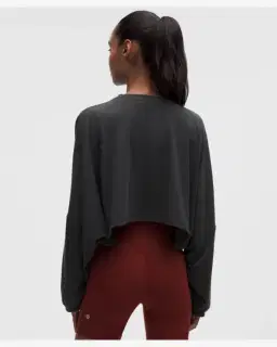 Lululemon Easyset Camisa de Manga Larga Recortada de Ajuste Relajado Mujer – 3/5
