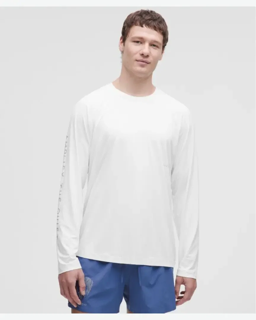 Lululemon Camiseta De Manga Larga Anti-Uv X Geoff Mcfetridge Hombre