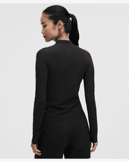 Lululemon Camiseta De Manga Larga Con Cuello Alto Protección UV Mujer – 3/6