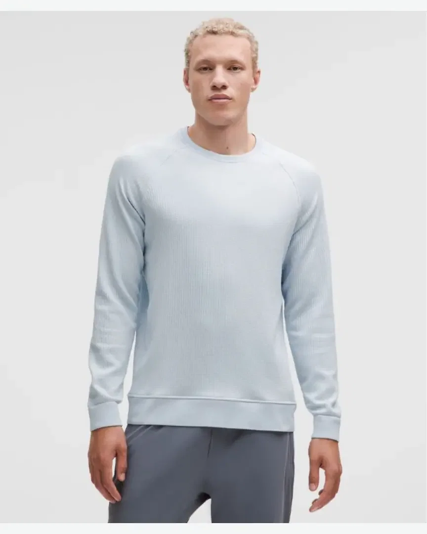Lululemon Camiseta de Manga Larga Cuello Redondo Engineered Warmth Hombre