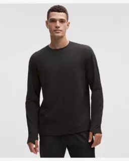 Lululemon Camiseta de Manga Larga Cuello Redondo Rulu Hombre – 1/5