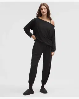 Lululemon Haut Becalm Oversize De Manga Larga Cuello Barco Mujer – 2/5