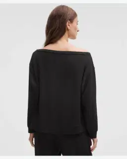 Lululemon Haut Becalm Oversize De Manga Larga Cuello Barco Mujer – 3/5