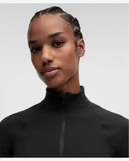 Lululemon Top Corto Demi-Zip It's Rulu Gofrado Mujer – 4/5