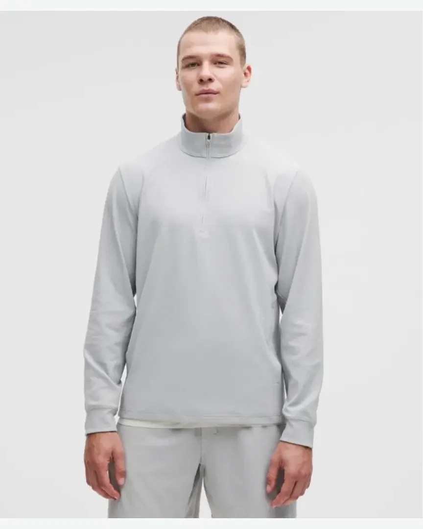 Lululemon Camiseta de Correr Semi-Zip Reflectante Hombre