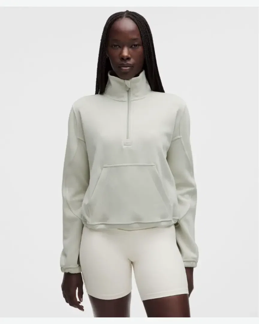 Lululemon Top Semi-Zip Cepillado Mujer