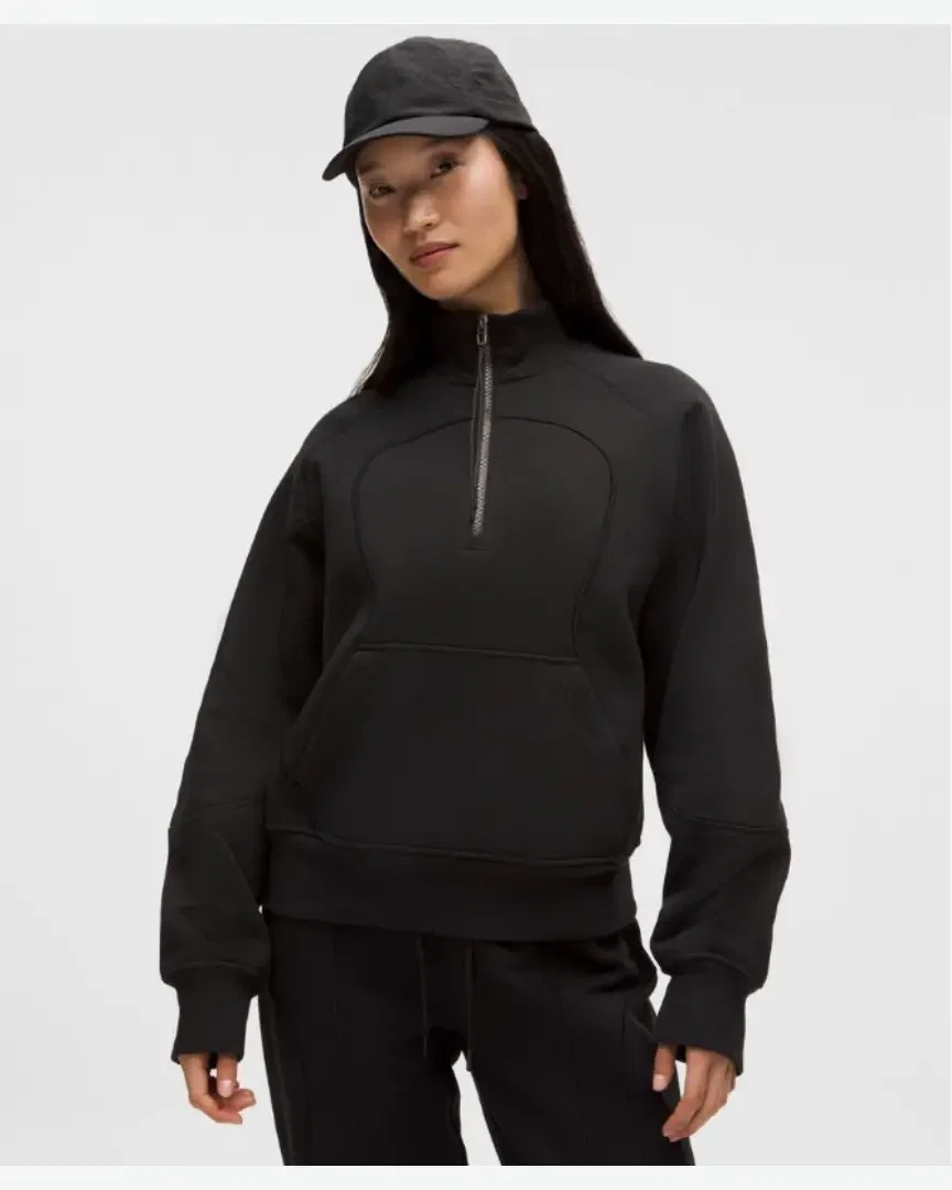 Lululemon Sudadera de Media Cremallera Corte Casual de Felpa Colección Slnsh Mujer