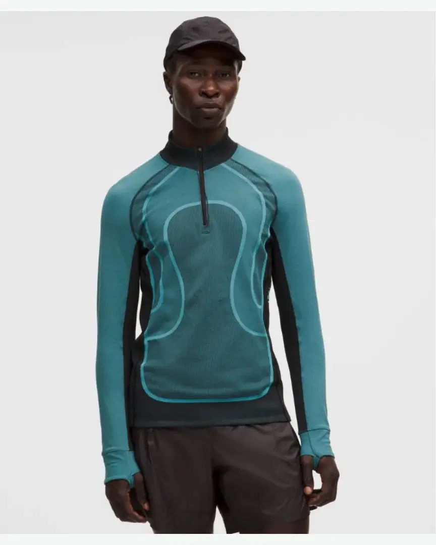 Lululemon Top de Entrenamiento Sin Costuras de Manga Larga Colección Slnsh Hombre