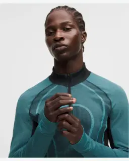 Lululemon Top de Entrenamiento Sin Costuras de Manga Larga Colección Slnsh Hombre – 4/5
