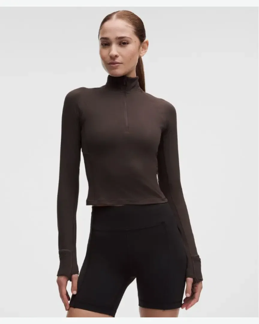 Lululemon Top It's Rulu Demi-Zip Corto Mujer