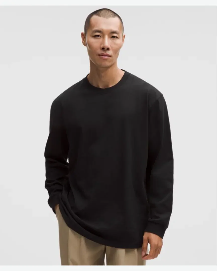 Lululemon Camiseta de Manga Larga de Jersey Grueso Hombre