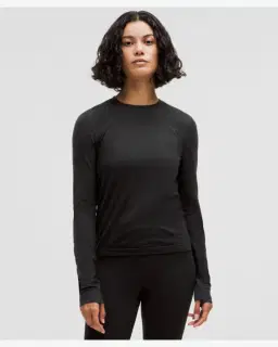 Lululemon Camiseta de Manga Larga Swiftly de Lana Longitud Cadera Mujer – 1/5