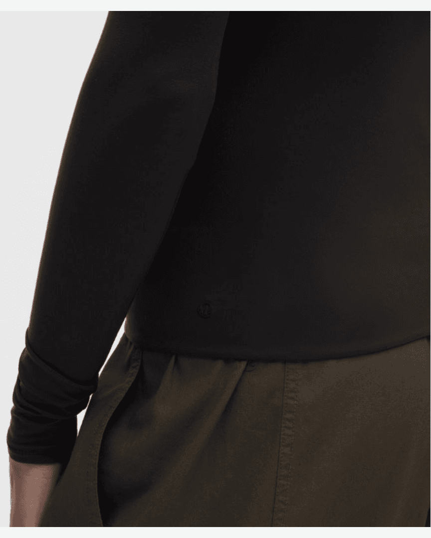 Lululemon Camiseta de Manga Larga Wundermost de Cuello Redondo en Ultra-Soft Nulu W - LW3HPRS_0001 (4) au meilleur prix !