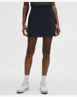 Lululemon Falda De Golf Plisada En La Parte Delantera De Sarga Elástica Con Logo Bordado Mujer – 2/5
