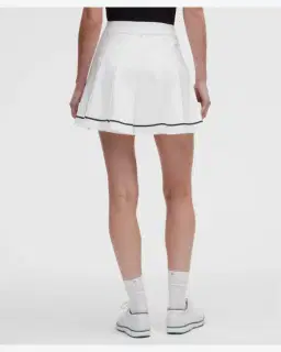 Lululemon Falda de Golf Trapezoidal de Cintura Alta con Pliegues Huecos Mujer – 3/5
