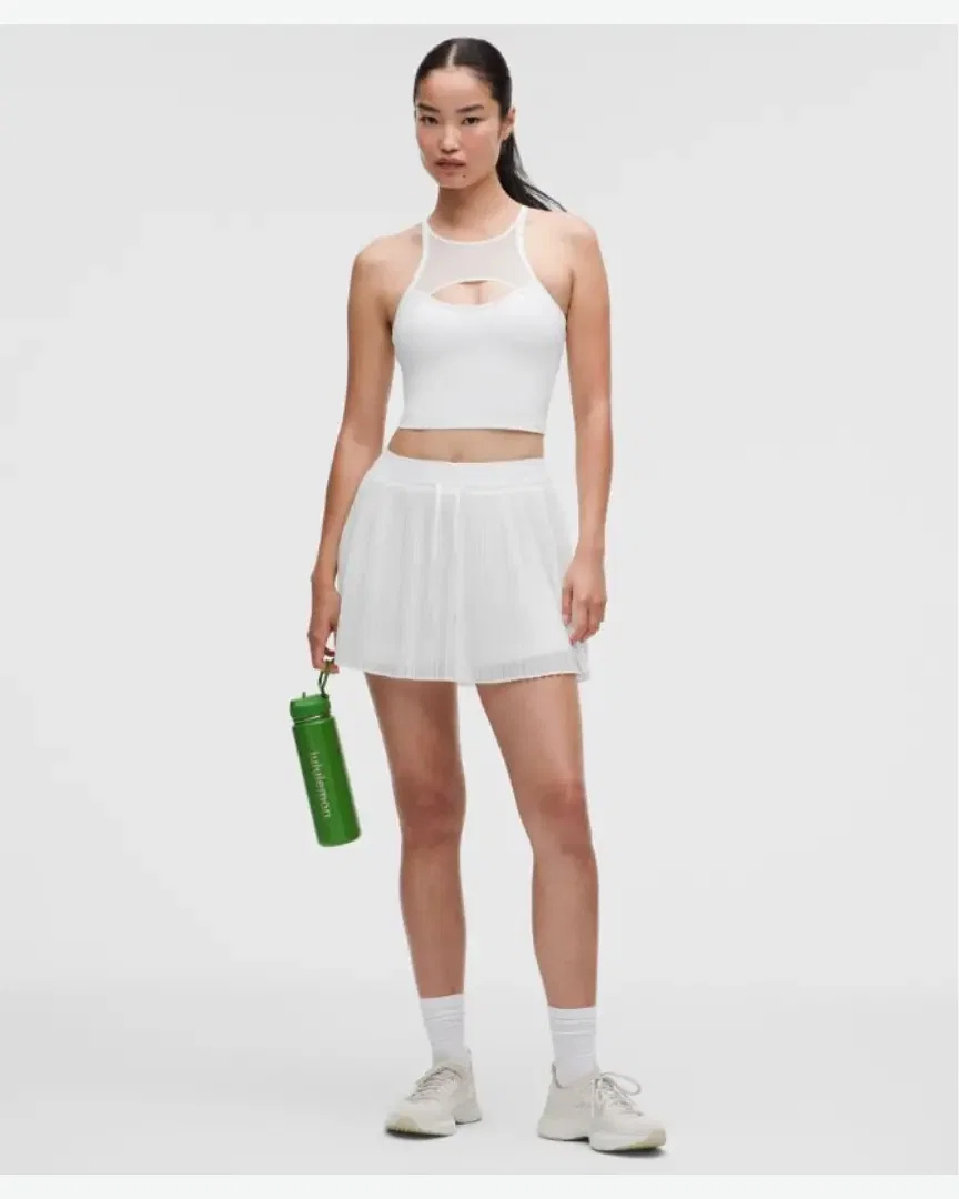 Lululemon Falda de Tenis Ace Advantage Plisada de Cintura Alta Estándar W