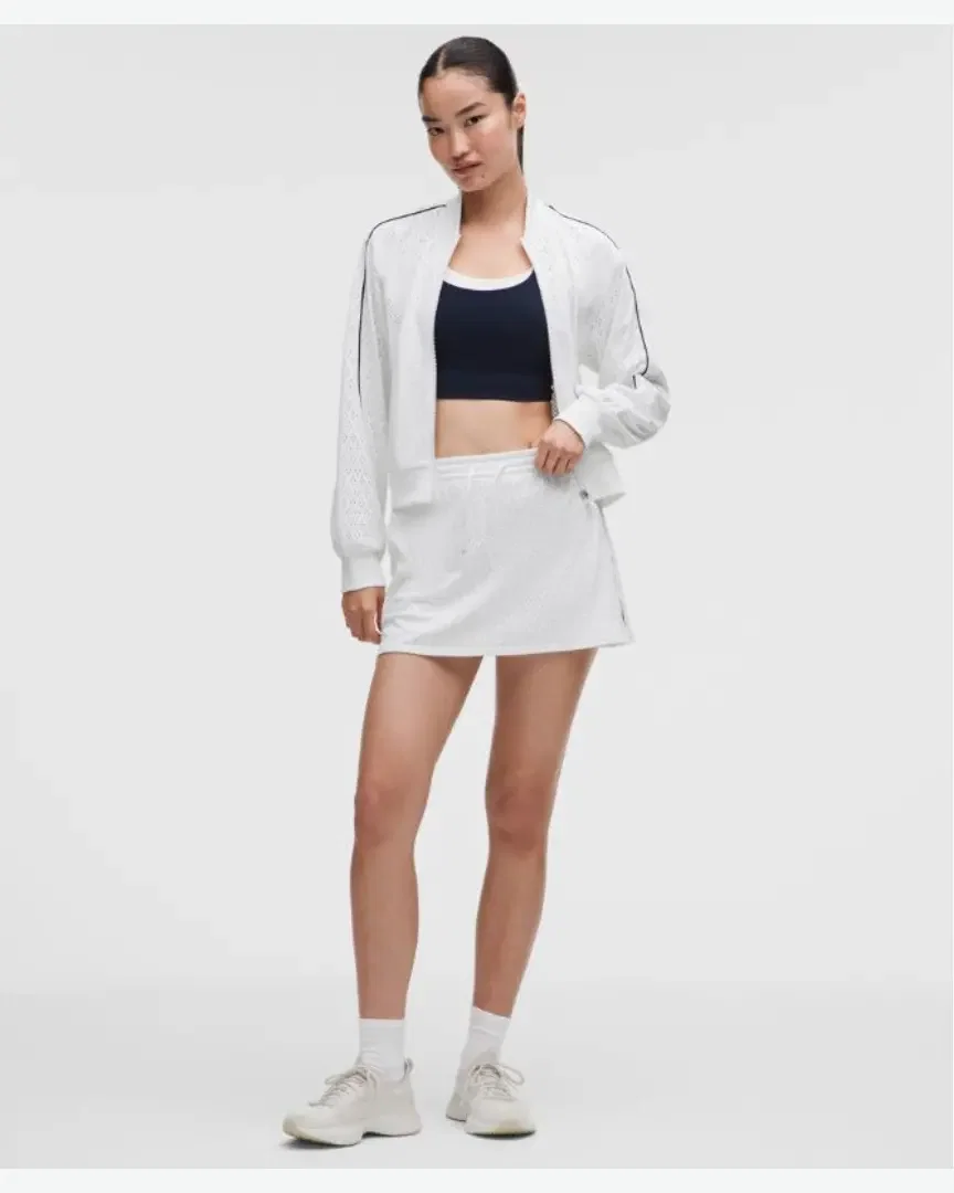 Lululemon Falda De Tenis Ace Advantage De Cintura Alta En Malla W