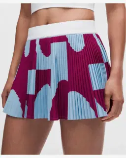 Lululemon Falda De Tenis Plisada Repleat Cintura Alta Detalles Contrastados Mujer – 4/5