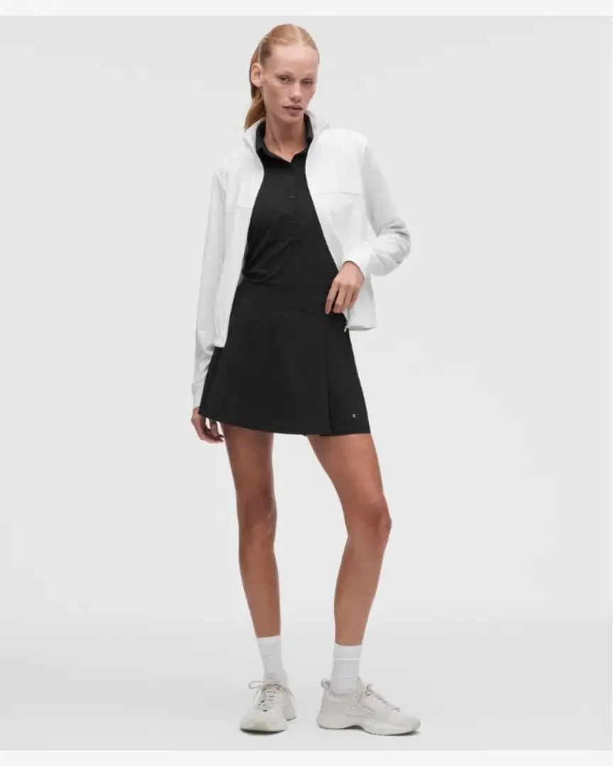 Lululemon Falda De Tenis Trapezoidal Con Pliegues Laterales Mujer