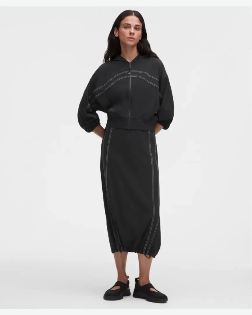 Lululemon Falda Midi Define Cintura Alta Swift Mujer