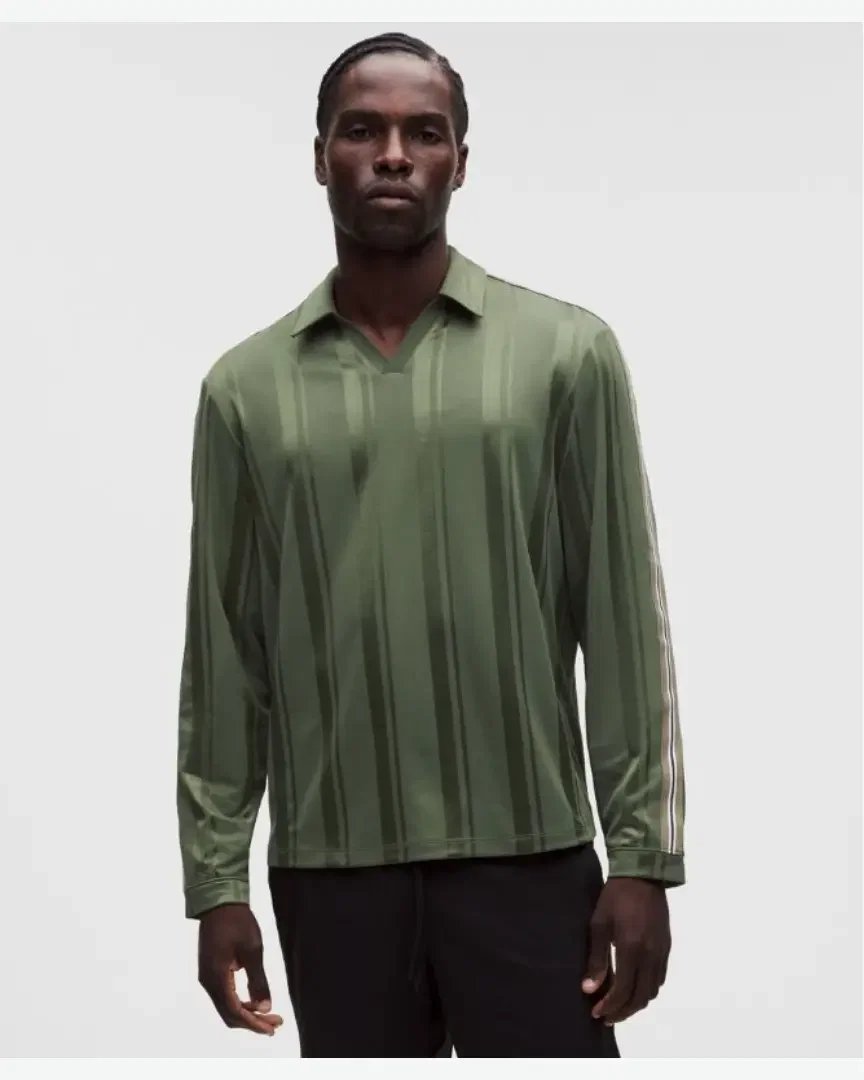 Lululemon Maillot De Rugby Rayado En Malla Hombre