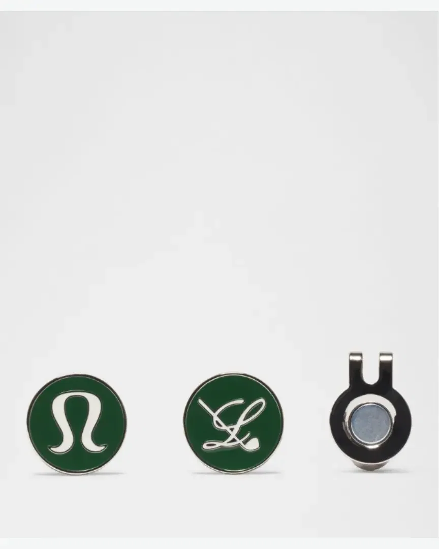 Lululemon Marcadores de Golf con Clip para Gorra Pack de 2