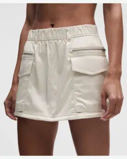 Lululemon Minifalda Cargo Talle Media Alta En Satén Elástico Mujer – 4/5