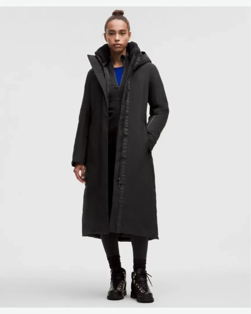 Parka Larga Snow Warrior De Plumas 600 Cuin Mujer