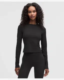 Lululemon Top Corto Acanalado De Manga Larga Mujer – 1/5