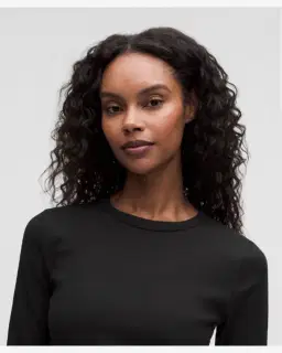 Lululemon Top Corto Acanalado De Manga Larga Mujer – 4/5