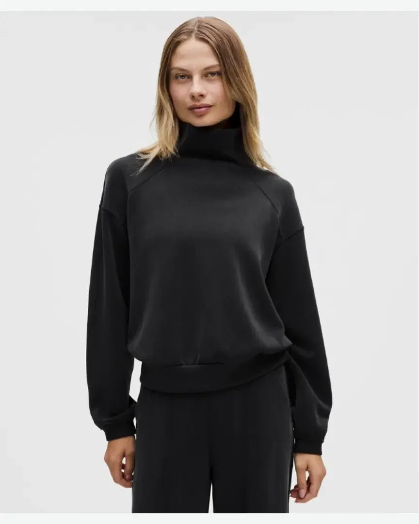 Lululemon Sudadera de Cuello Alto Cepillado Mujer