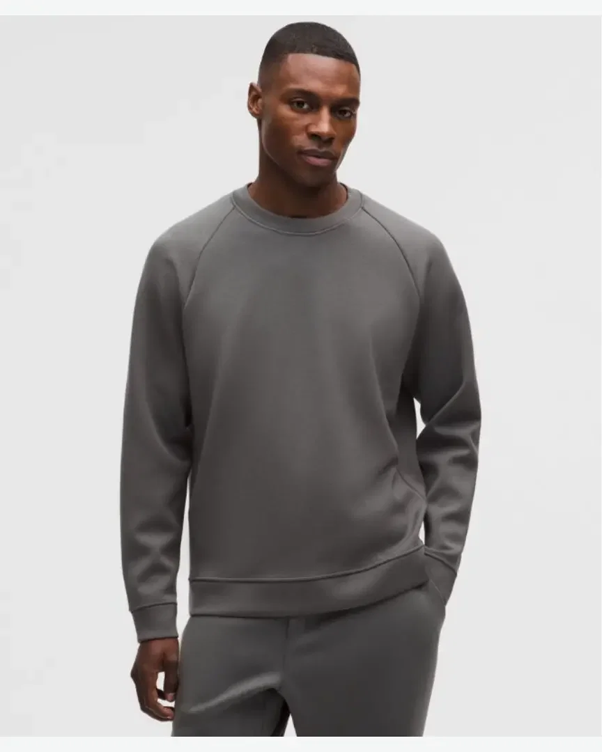 Lululemon Suéter Cuello Redondo Clásico Smooth Spacer Hombre